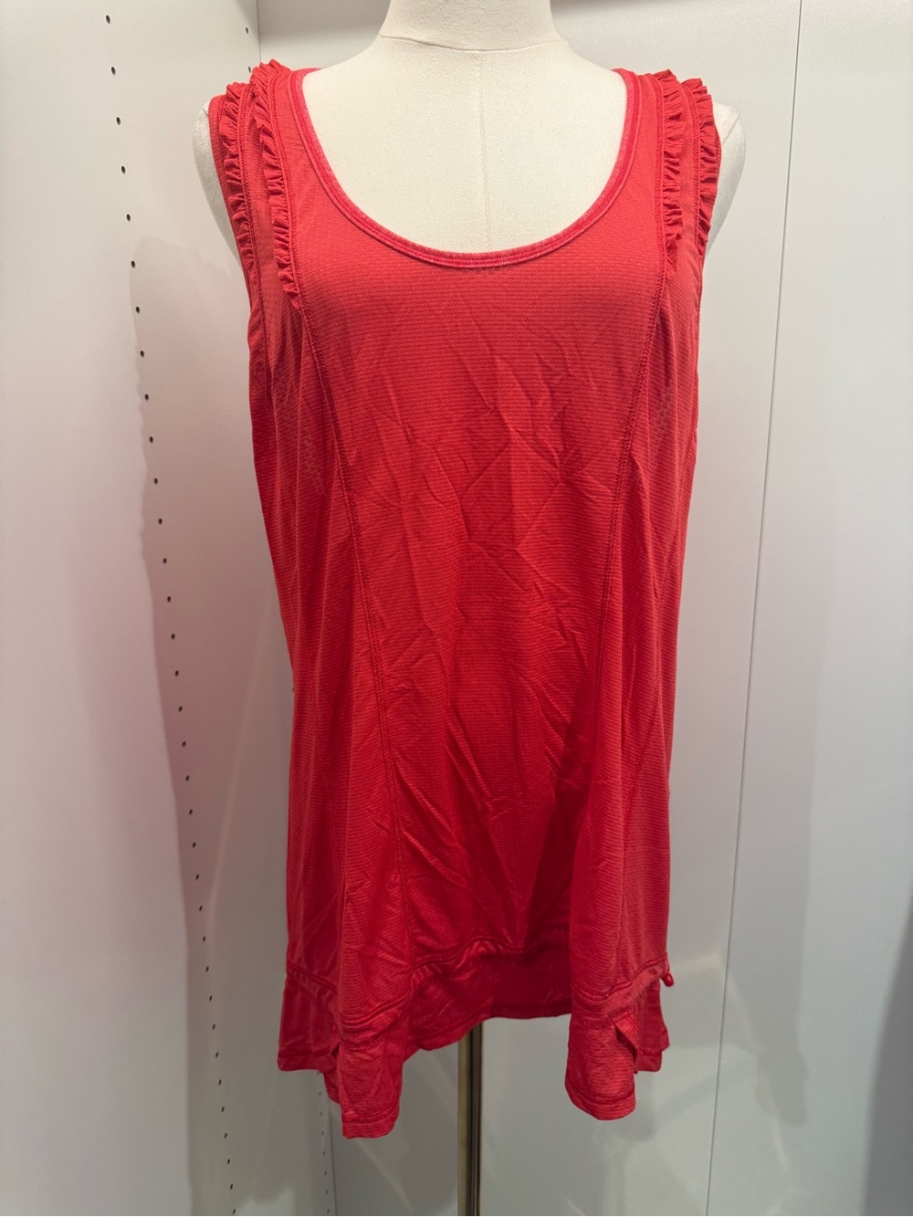 lululemon athletica Bright Red Racerback Tank with Back Trim